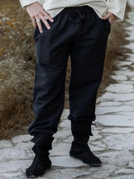 Mittelalterhose mit Tunnelzug schwarz M