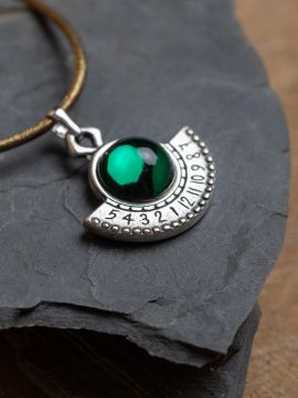 Sonnenuhr Kette Hypatia smaragd