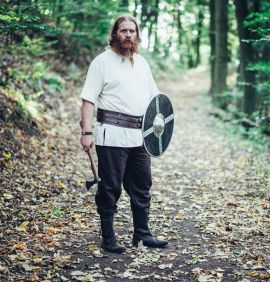Robuster Wikingergürtel Loki schwarz