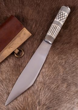 Wikinger Skramasax mit Knochengriff