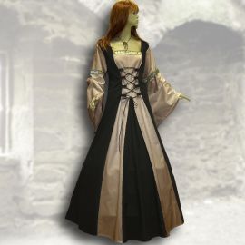Kleid Sybille schwarz-beige