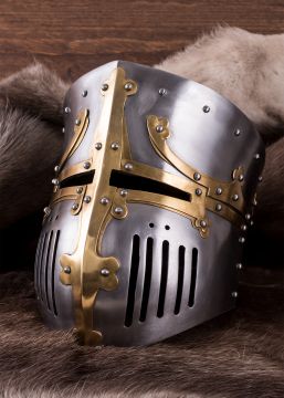 Kreuzritter-Topfhelm, 13. Jh.