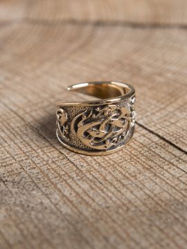Keltischer Ring aus Bronze groß