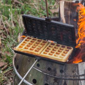Waffeleisen aus Gusseisen kurz