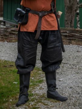 Wikinger-Rushose Wodan aus Leinen schwarz