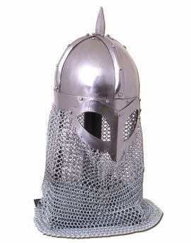 Wikinger Brillenhelm mit Kettenbrünne