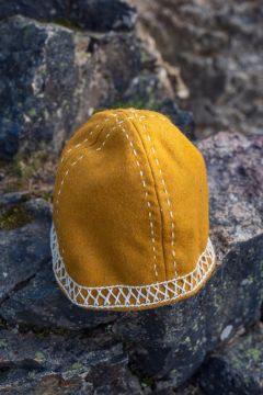 Wikinger Wollkappe Yngvy senfgelb S/M - 54/56