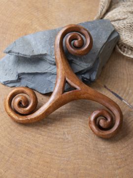 Holz-Wandschmuck Keltische Triskele