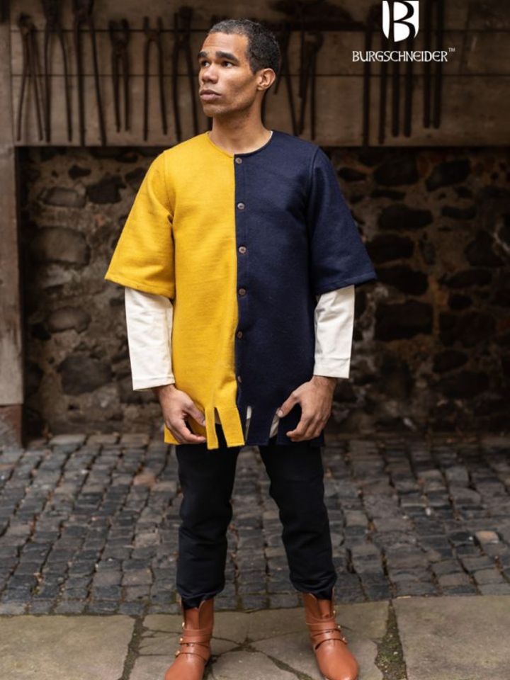 Rechte Seite Surcoat Aleran - Wolle gelb XL