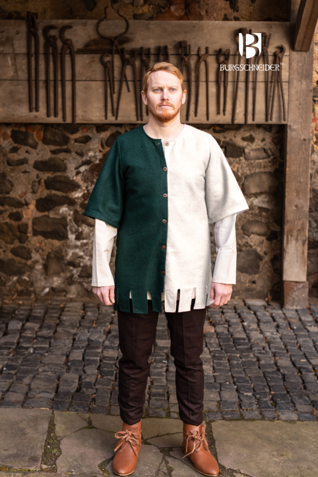 Linke Seite Surcoat Aleran - Wolle natur