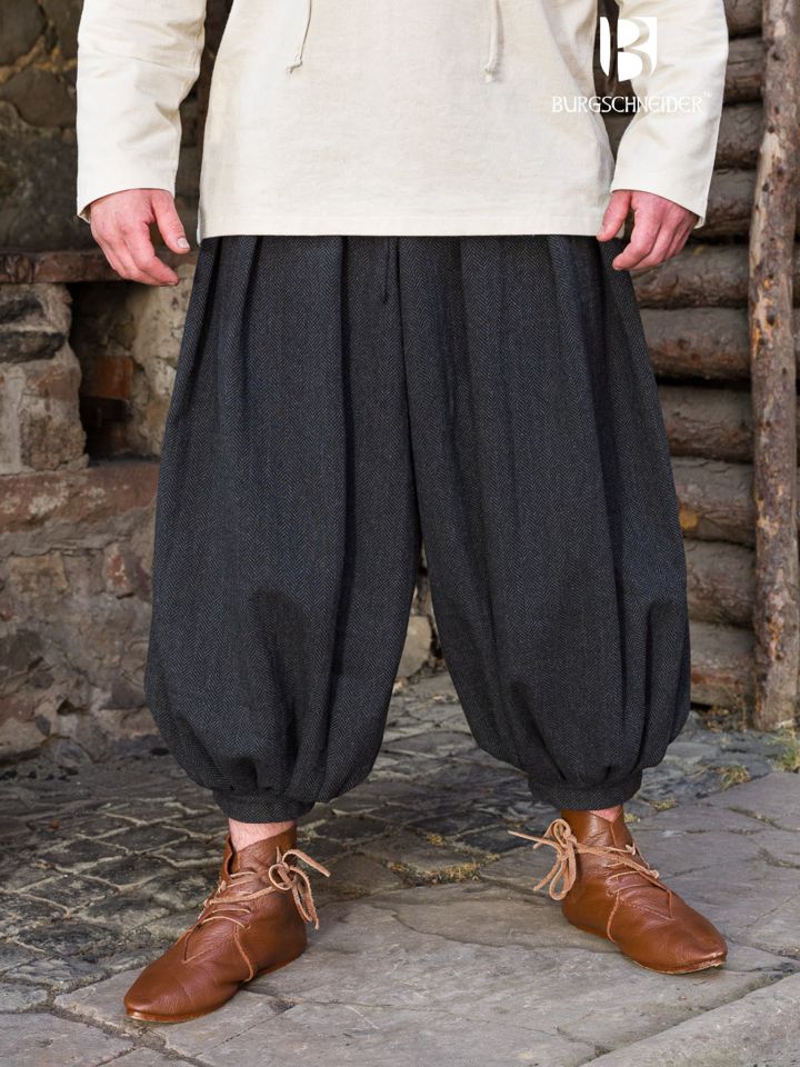 Rushose Borys Herringbone schwarz/grau