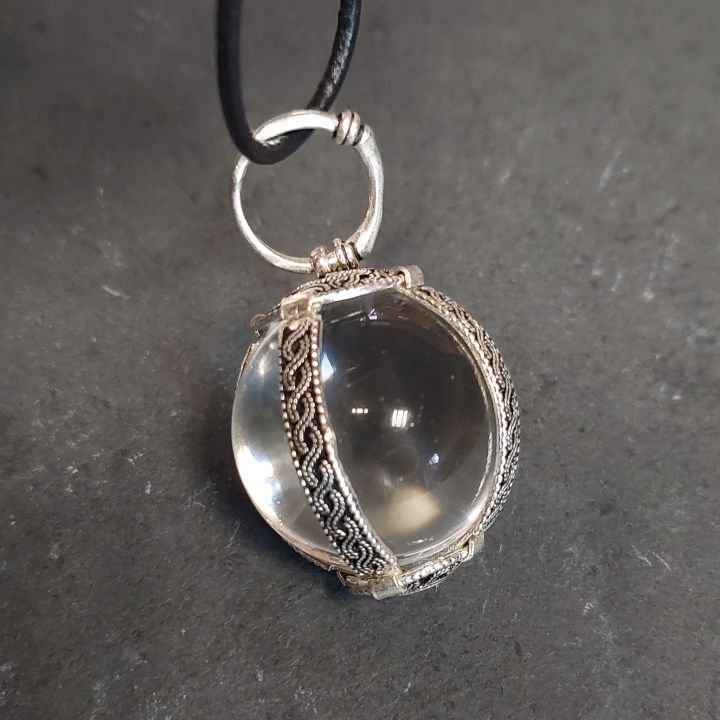 Kugelanhänger versilbert