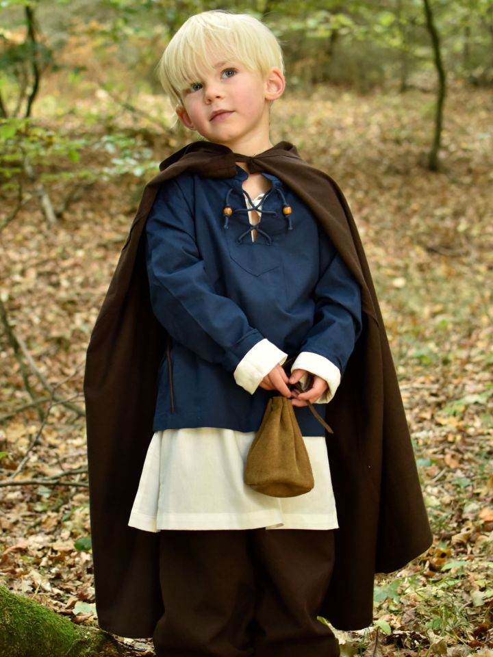 Mittelalter-Umhang für Kinder braun