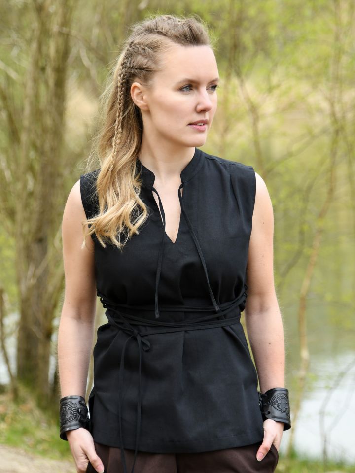 Ärmellose Bluse Levke schwarz L