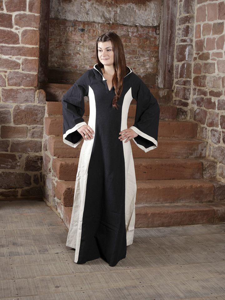 Kleid Irmgard schwarz/natur