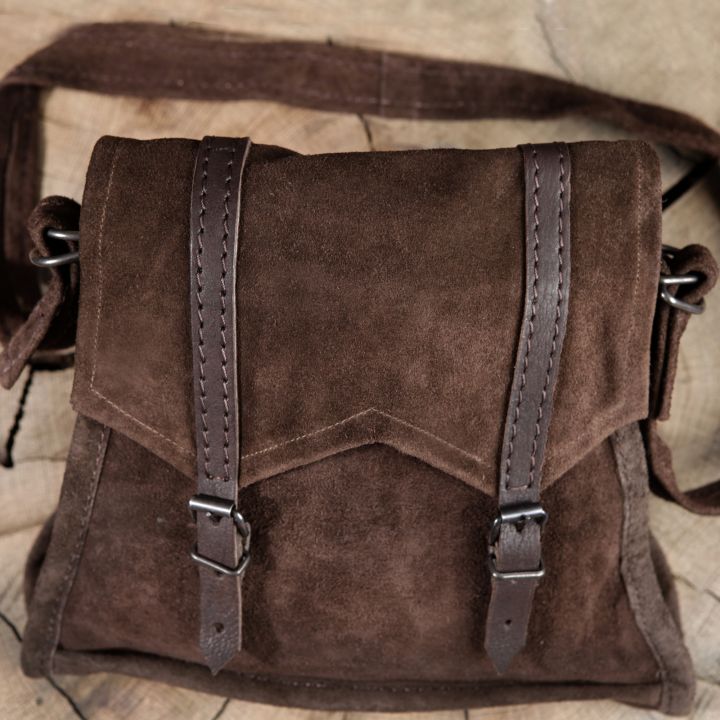 Wildledertasche zum Umhängen braun