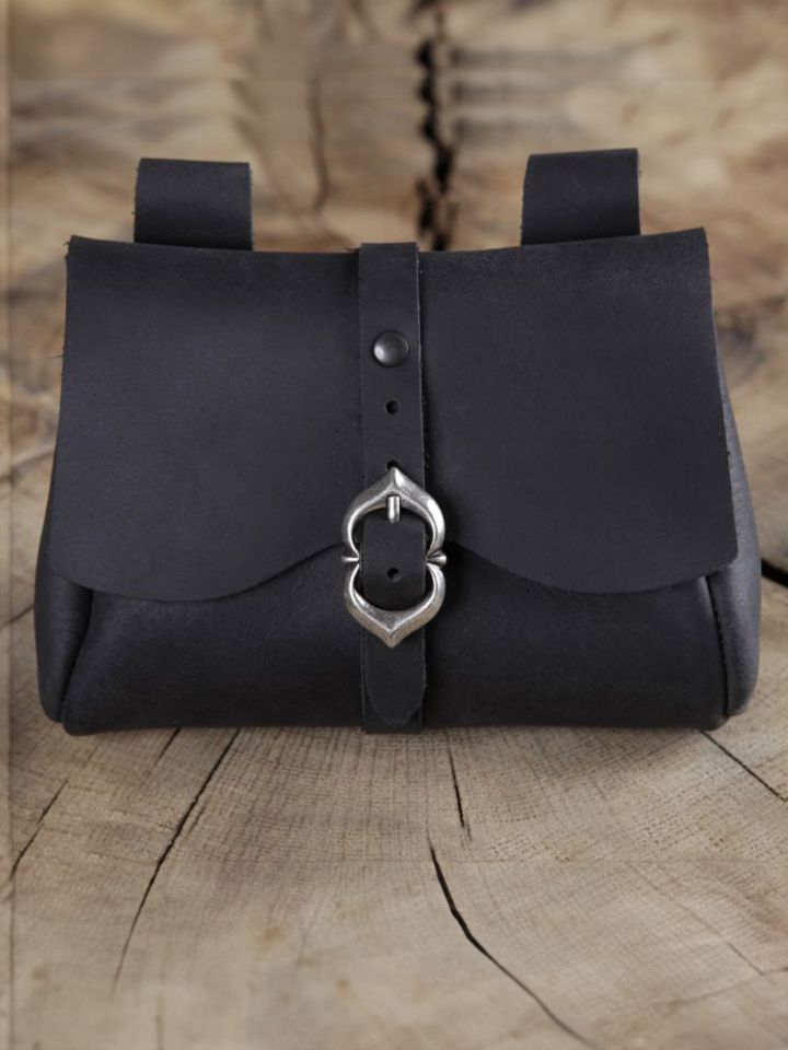 mittelalterliche Gürteltasche schwarz