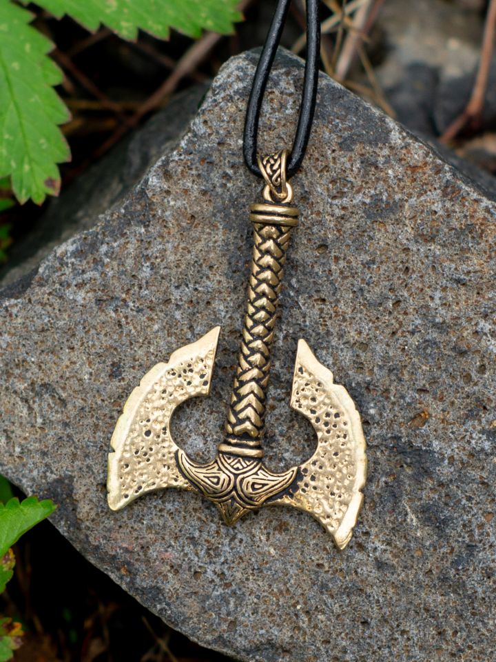 Anhänger Zwergenaxt bronze