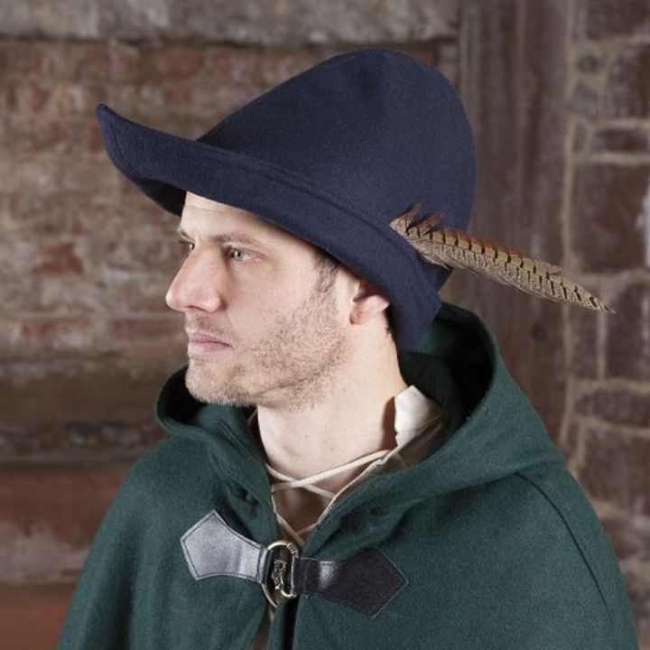 Hut - Robin Hood (Wolle), blau