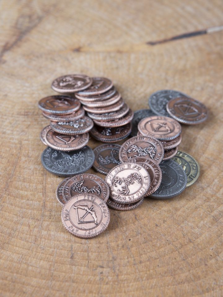LARP-Münzen Elfen ohne Lederbeutel