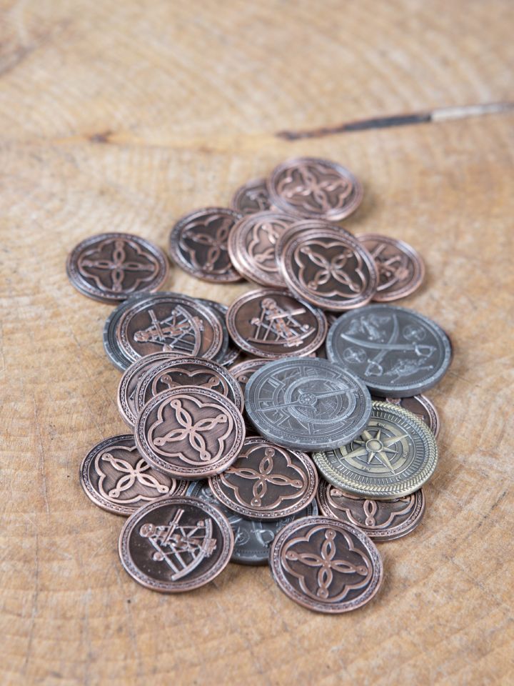 LARP-Münzen Pirat ohne Lederbeutel