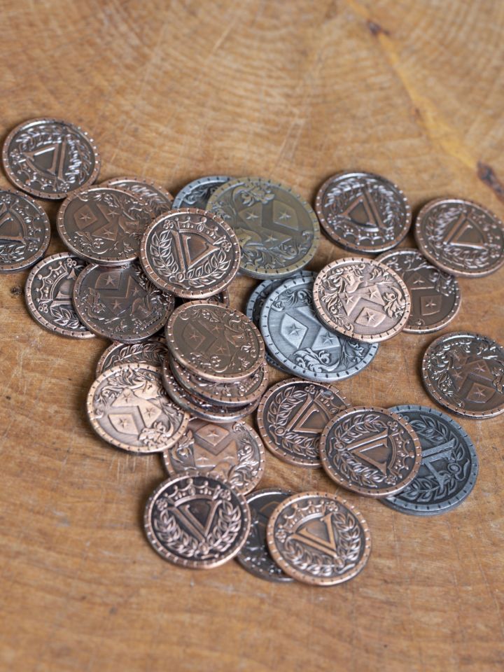 LARP-Münzen Mittelalter ohne Lederbeutel