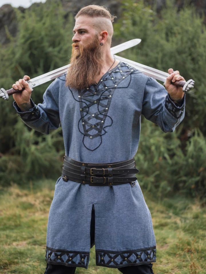 Wikingertunika Erik blaugrau