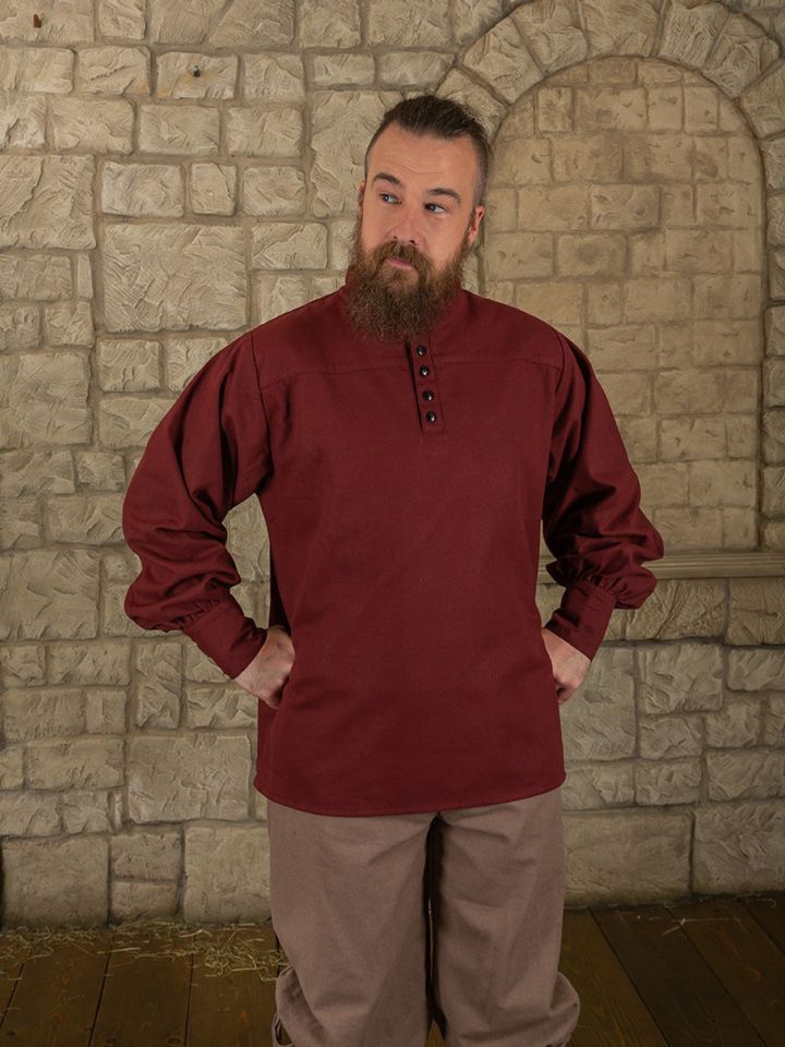 Hemd Bartold bordeaux XXXL