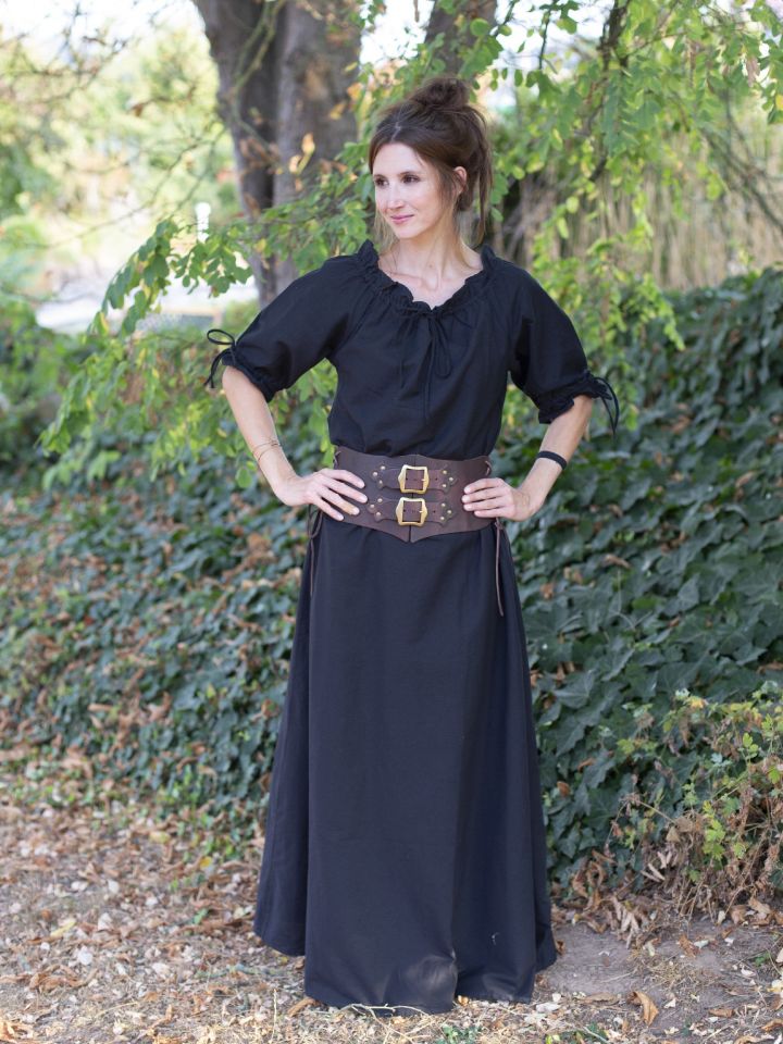 Kurzarmkleid Brida schwarz