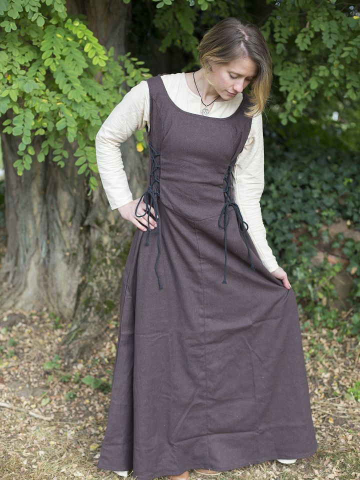 Ärmelloses Trägerkleid Uma braun M