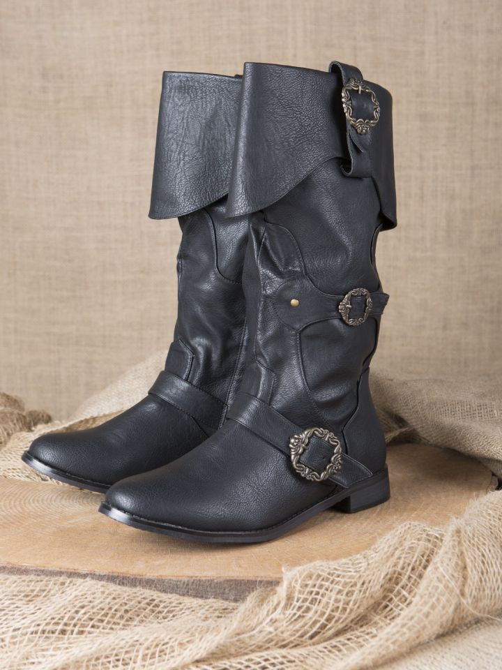 Piratenstiefel schwarz