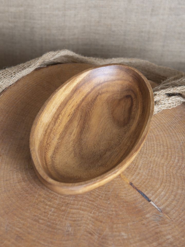 ovale Holzschale 30 cm