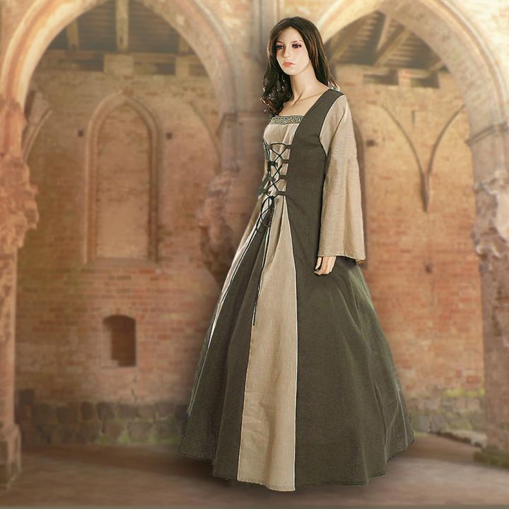 Kleid Fabienne oliv-sand