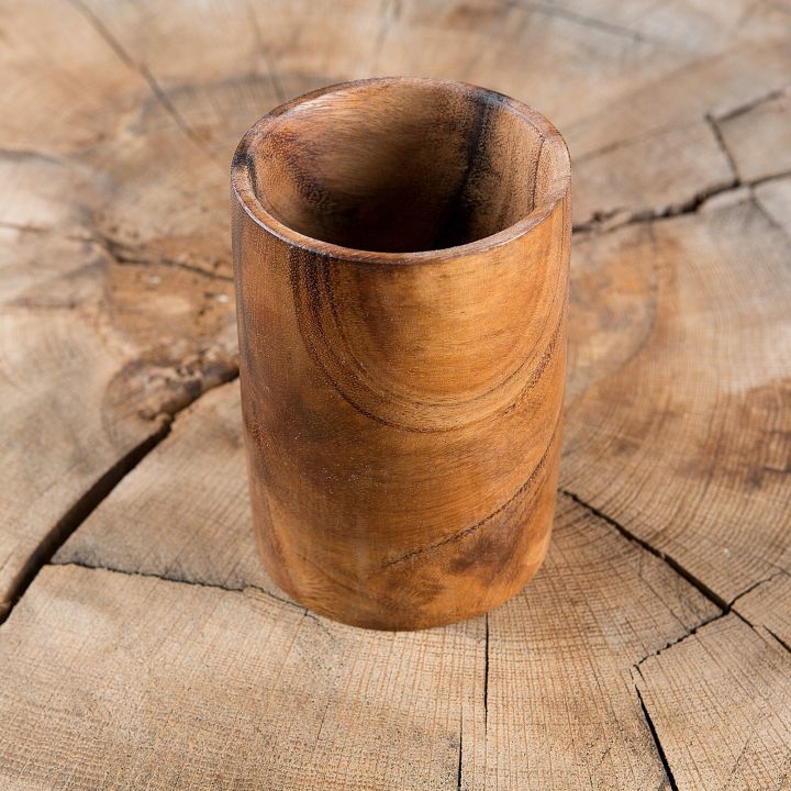 Holzbecher aus Akazienholz