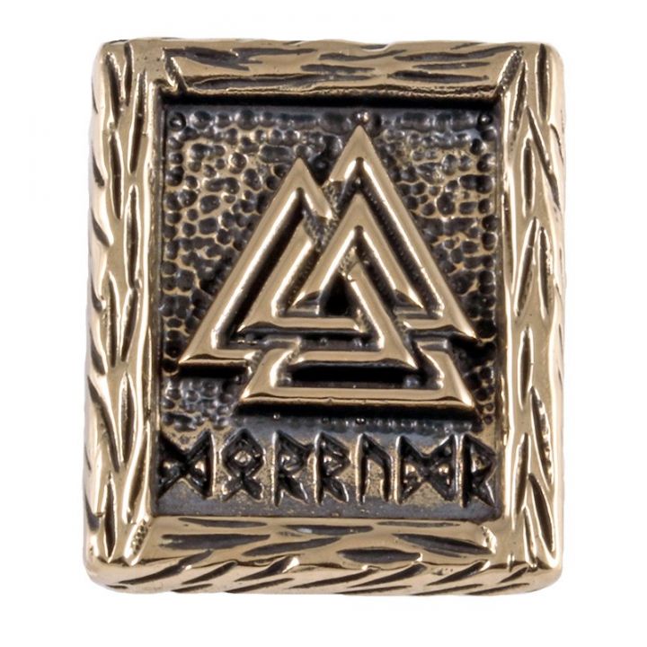 Rune VALKNUT aus Bronze