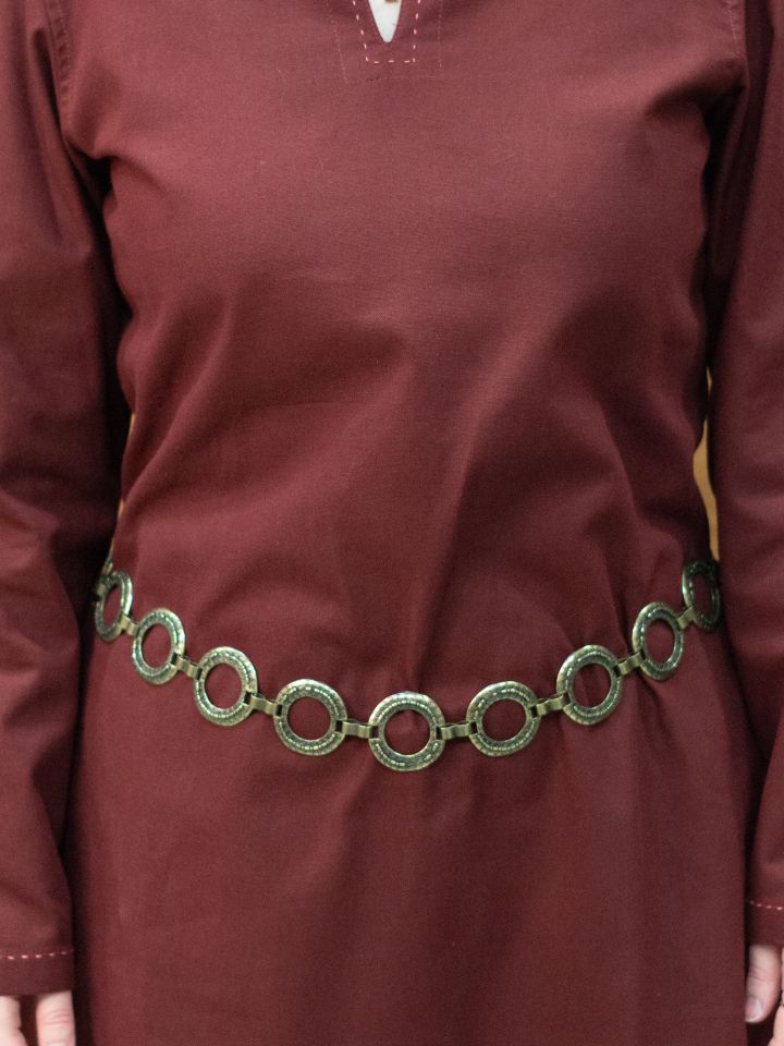 Kettengürtel mit Ringen altmessing