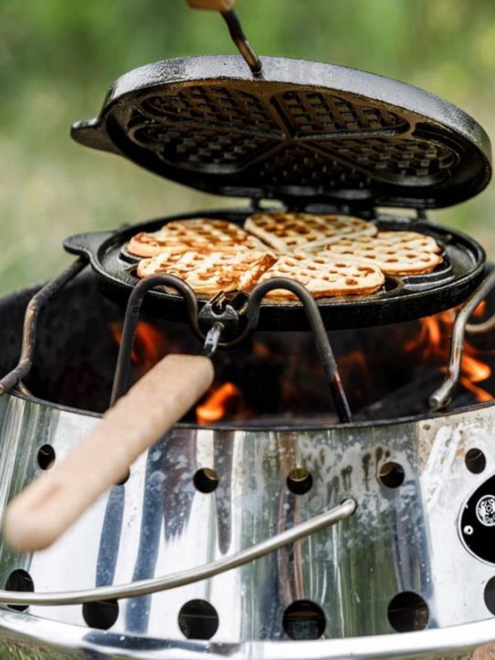 Wende-Waffeleisen mit Auflage