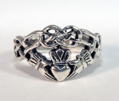 Silberring Claddagh