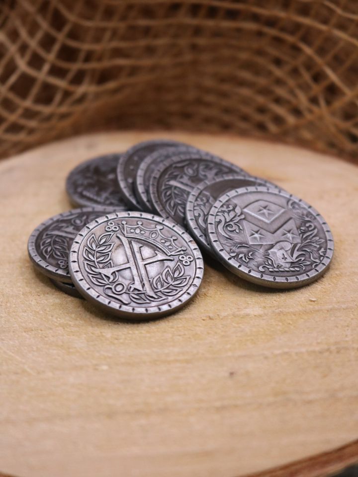 Larp Münze "Mittelalter" Silber