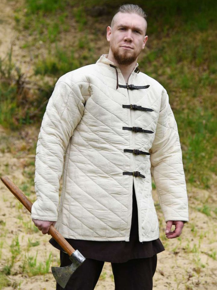 Gambeson mit Schnallen natur