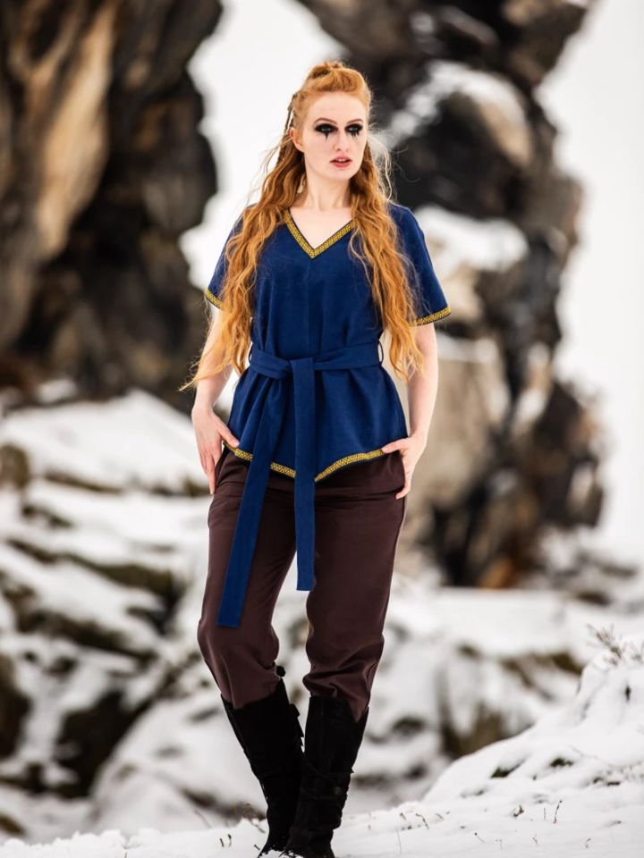Wikingertunika Matilda blau XXL
