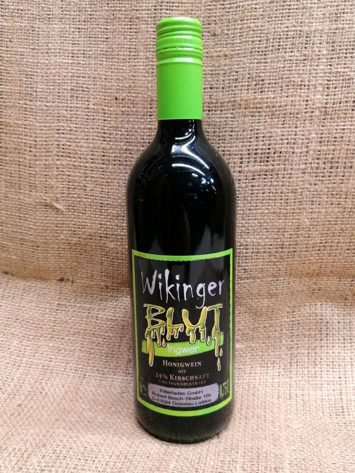 Met "Wikingerblut mit Ingwer" Einzelflasche