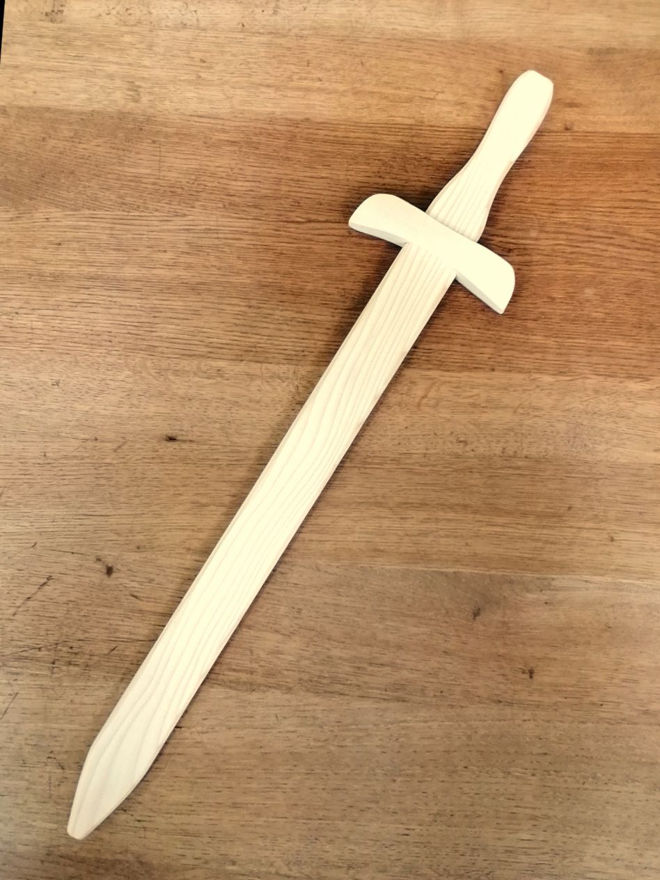 Schwert Wikinger aus Holz Kinderschwert Spielzeug Holzschwert für Kinder Neu 