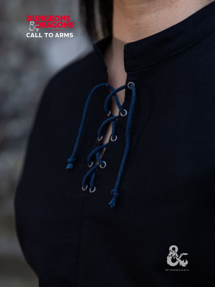D&D Schurke Hemd schwarz-blau 2