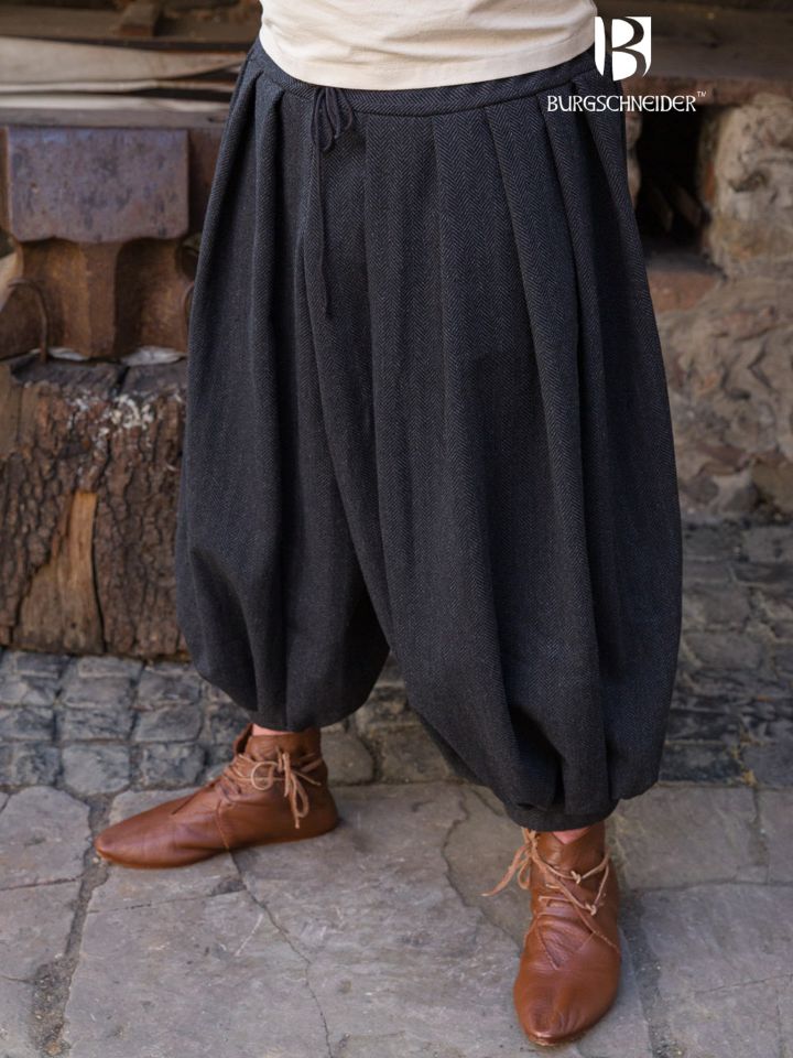 Rushose Borys Herringbone schwarz/grau 2