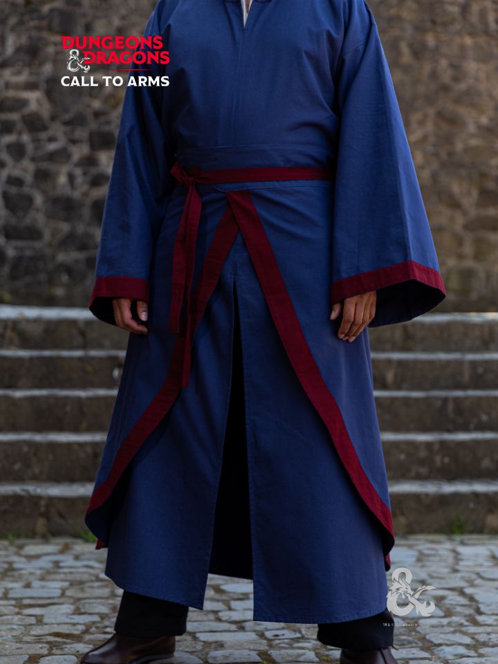 D&D Magier Kampfrock dunkelblau-bordeaux 2