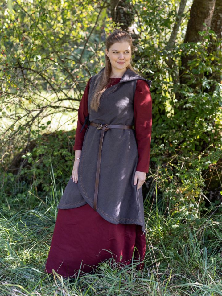Wickelkleid Dala aus Baumwolle grau S/M 2
