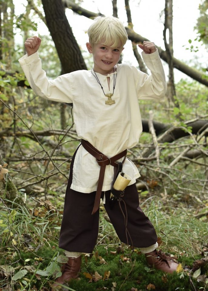 Mittelaltertunika für Kinder natur 164 2