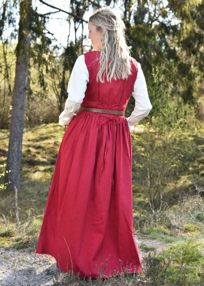 Ärmelloses Mittelalterkleid Lene rot XL 2