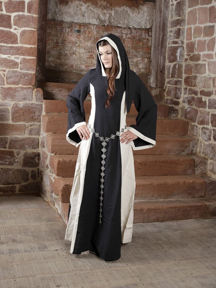 Kleid Irmgard schwarz/natur 2